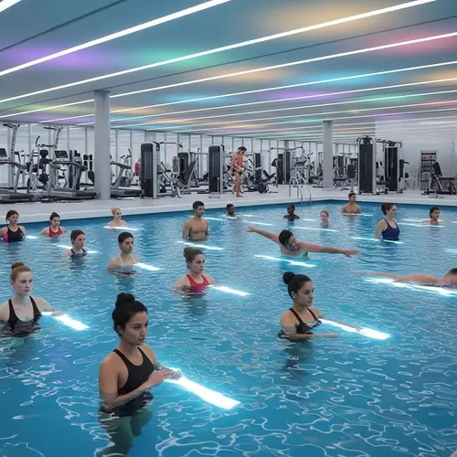 Futuristic Gymnasium: Advanced Water Exercises
