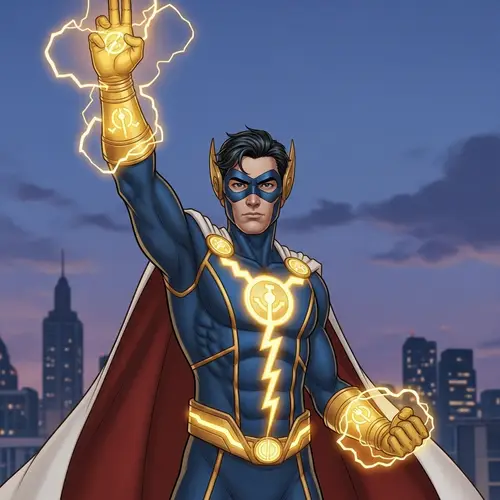 Epic Vietnamese Superhero Art: Lightning Power