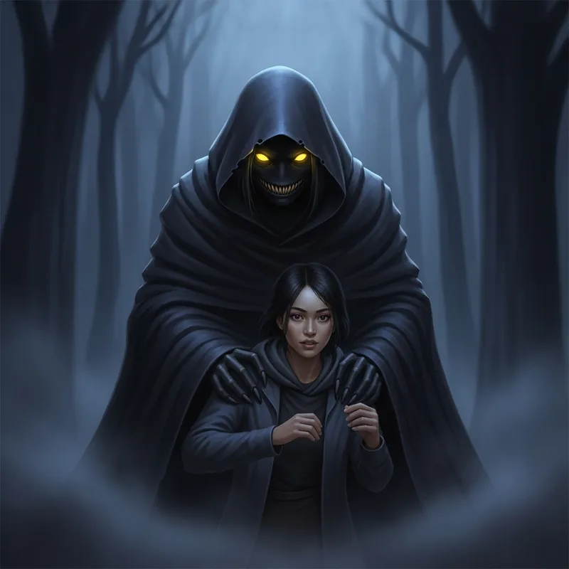 Malevolent Shadow Creature Haunting in Moonlit Fog | Hair-Raising Encounter