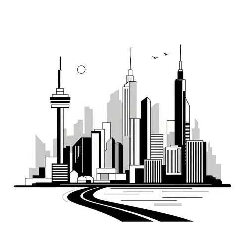 Abstract Cityscape: Minimalist Urban Environment | Website Name