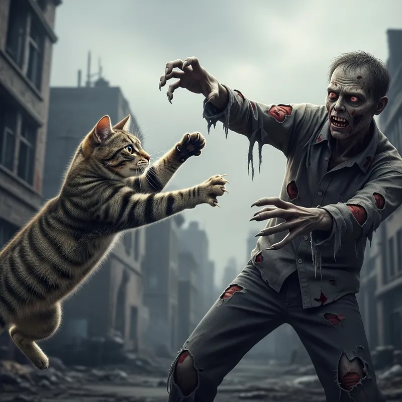 Fierce Cat vs. Zombie Battle | Urban Decay Showdown