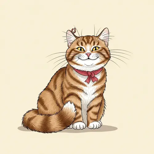 Charming Domestic Cat | Warm, Happy, and Content