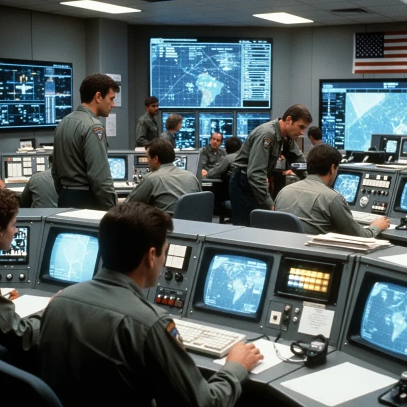 Detailed NORAD War Room WOPR Simulation