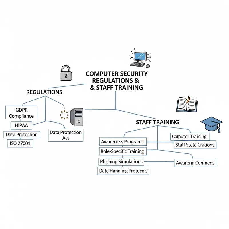 Creative University Style InfoSec Regulations: Staff Training Concept Map