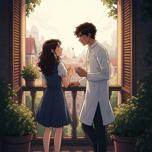 Fairy Tale Romance: Enchanted Balcony Scene