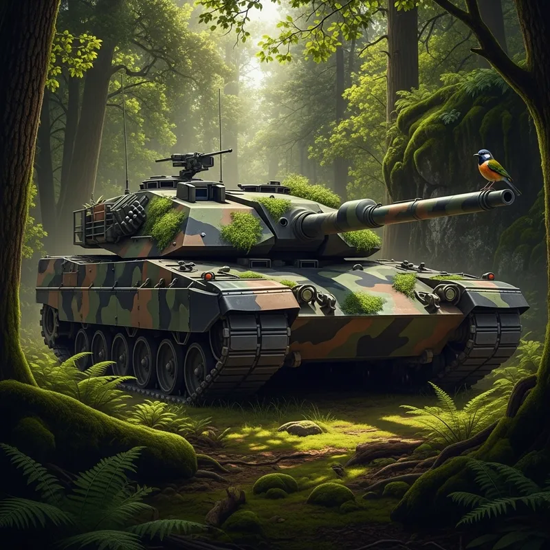 Concealed Tank in Lush Greenery