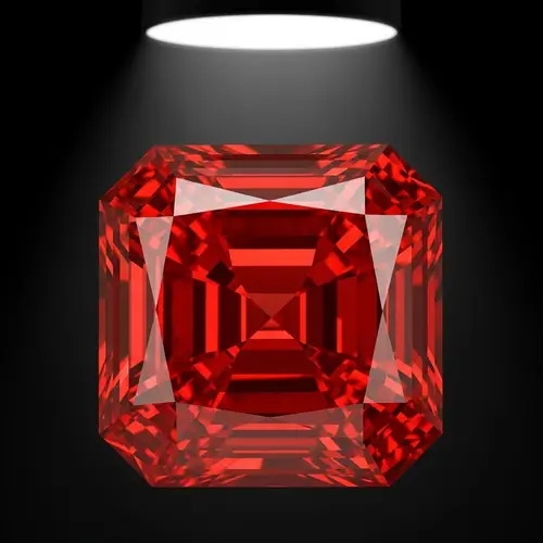 Radiant Red Diamond: Nature's Fiery Gem