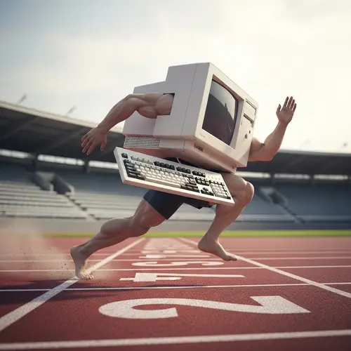 Computer Sprinting 100-Meter Dash - Racing Technology
