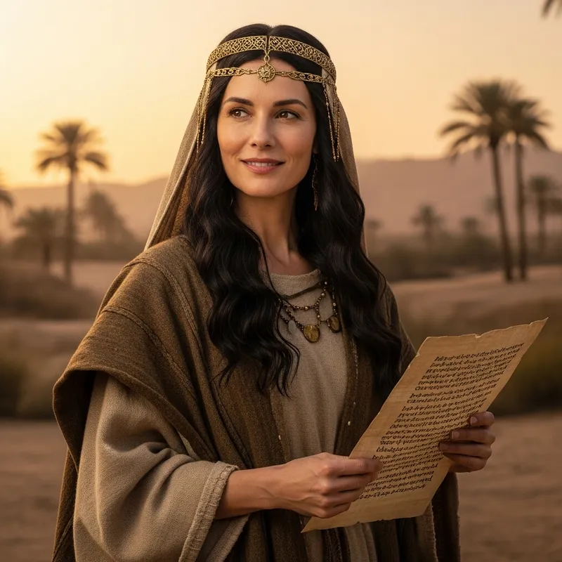 Beautiful Woman in Old Testament Garb Beautiful Woman in Old Testament Garb