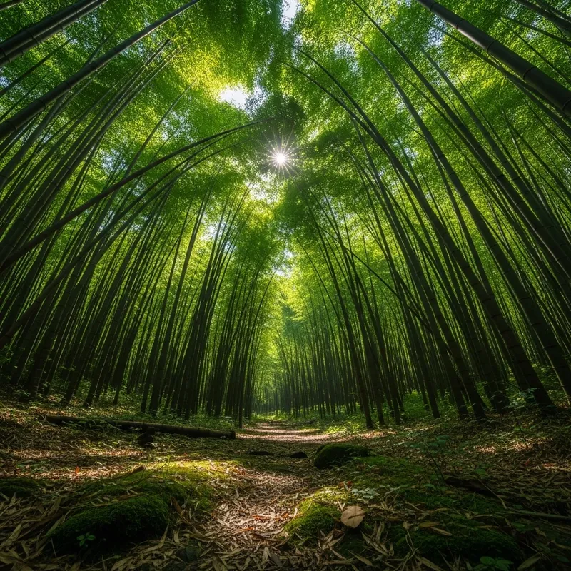 Serene Bamboo Jungle | Greenery & Sunlight Harmony