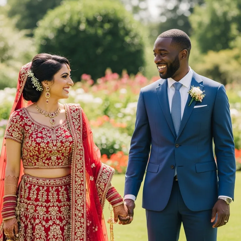 Joyful Moments of a Newly Married Couple