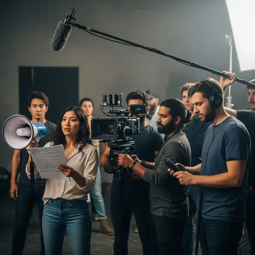 Dedicated Film Crew on Independent Movie Set