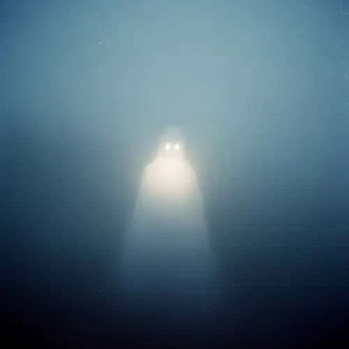 Mysterious Figure in Dense Fog | Enigmatic Fantasy Art