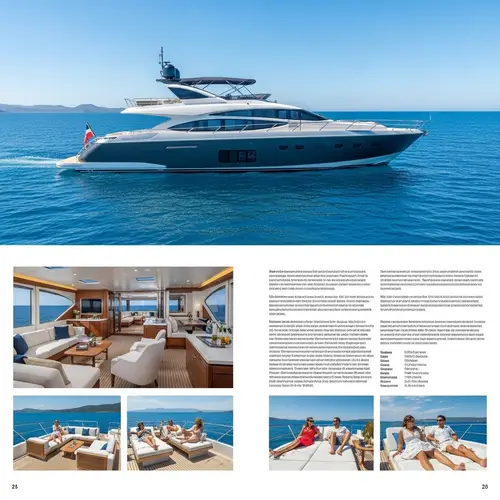 Luxury Yacht Brochure - Explore Modern Elegance on Water