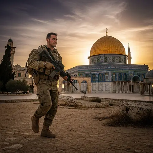 Hamas Soldier Near Aqsa Mosque