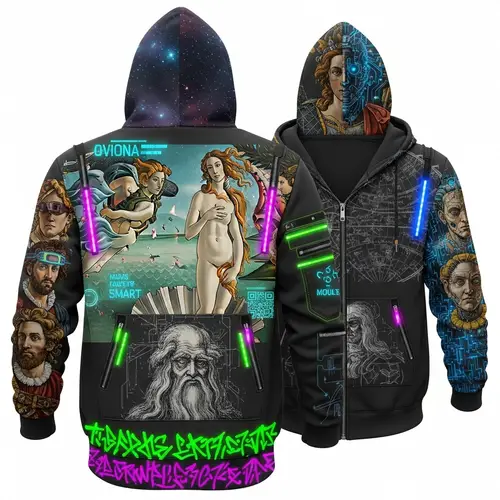 Cyberpunk Renaissance Hoodie Design