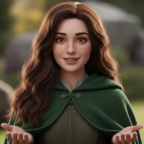 Rita in Green Cloak | Kelly Jamm Character Art