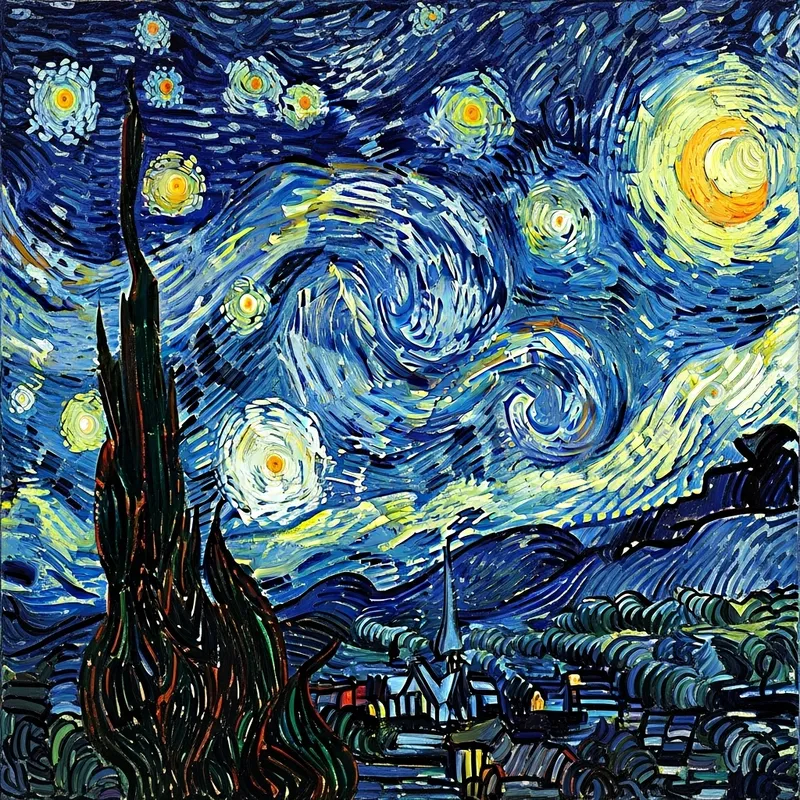 Abstract Interpretation of a Starry Night