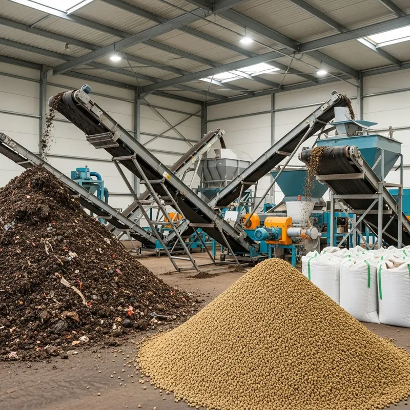 Organic Fertiliser Production & Pelleting Process