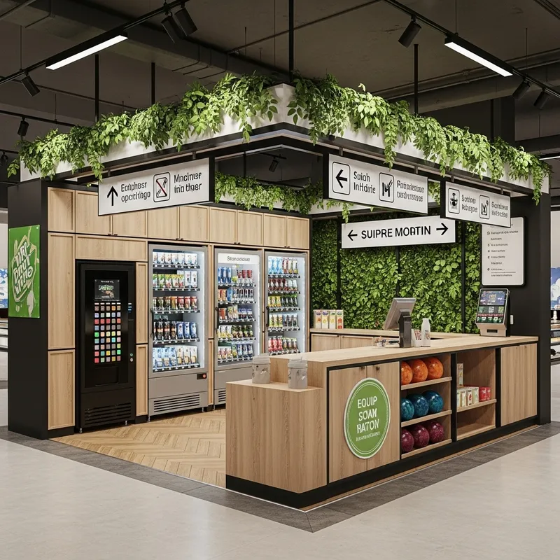 Curated 5m x 5m Vending Area for Bowling Alley | Fresh & Modern Design