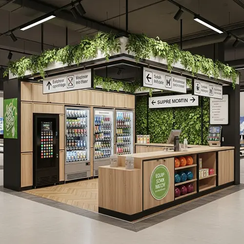 Modern Bowling Alley Vending Area | Fresh & Appealing Design