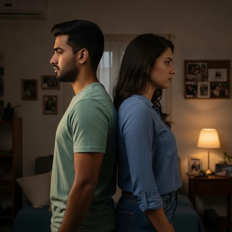 Heartbreaking Images: Emotional Breakup Scene Depicted