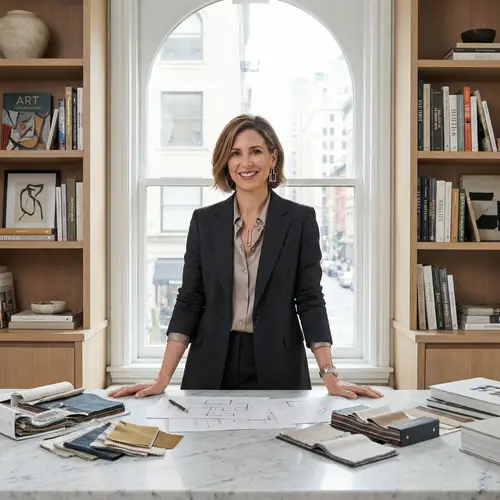 Sophisticated Interior Designer Headshot