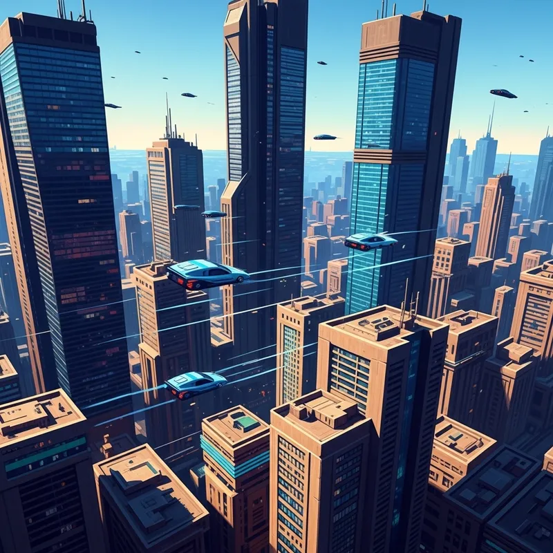 Futuristic Cyberpunk Cityscape | Vibrant Neon Skyscrapers Futuristic Cyberpunk Cityscape | Vibrant Neon Skyscrapers