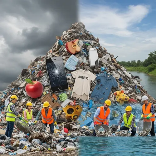 Anti-Consumerism Symbolism: Waste Mountain and Society's Potential