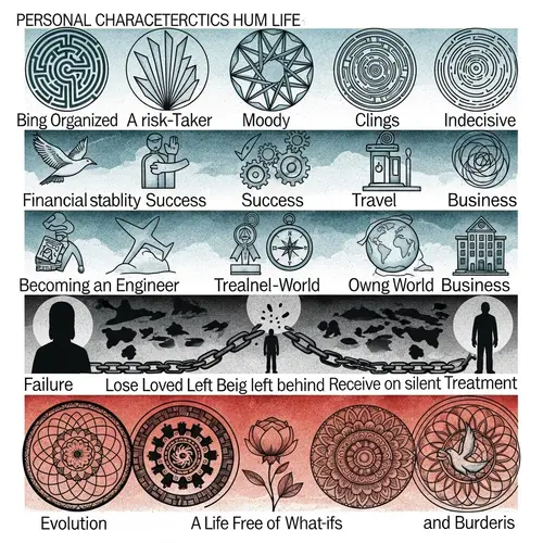 Human Traits and Life Stages Mandala Design