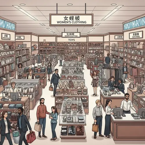 Multicultural Department Store Selling Clothing, Toys, and Jewelry