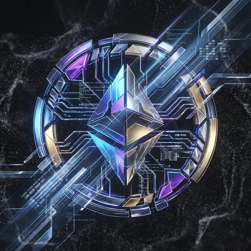 Cryptocurrency Abstract Geometric Design Cryptocurrency Abstract Geometric Design