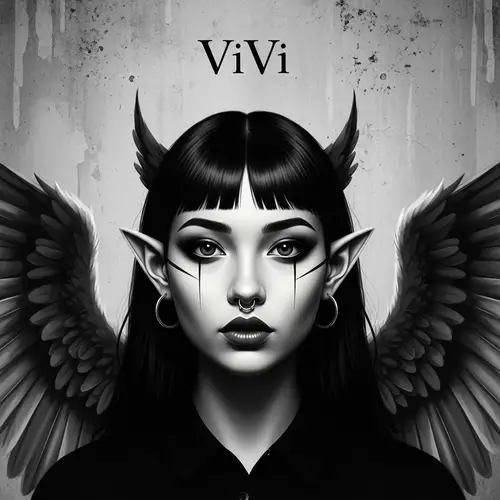 ViVi - Black-Haired Girl with Wings and Ears