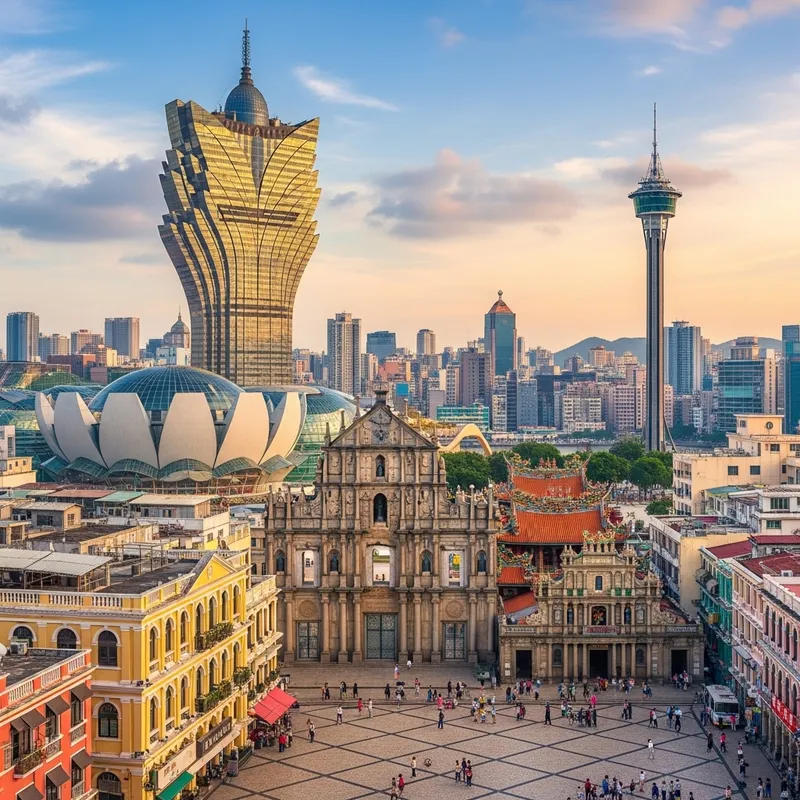 Iconic Architectural Structures in Macau