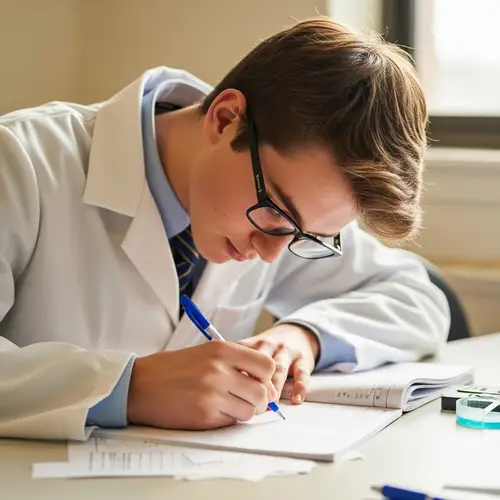 Passionate Student Collecting Scientific Data