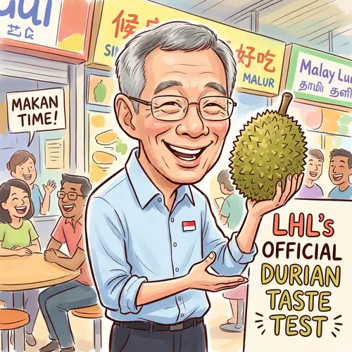 Funny Caricature of Lee Hsien Loong