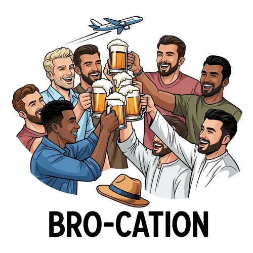 2024 Guys Beer Cheersing Trip Design for Bro-Cation