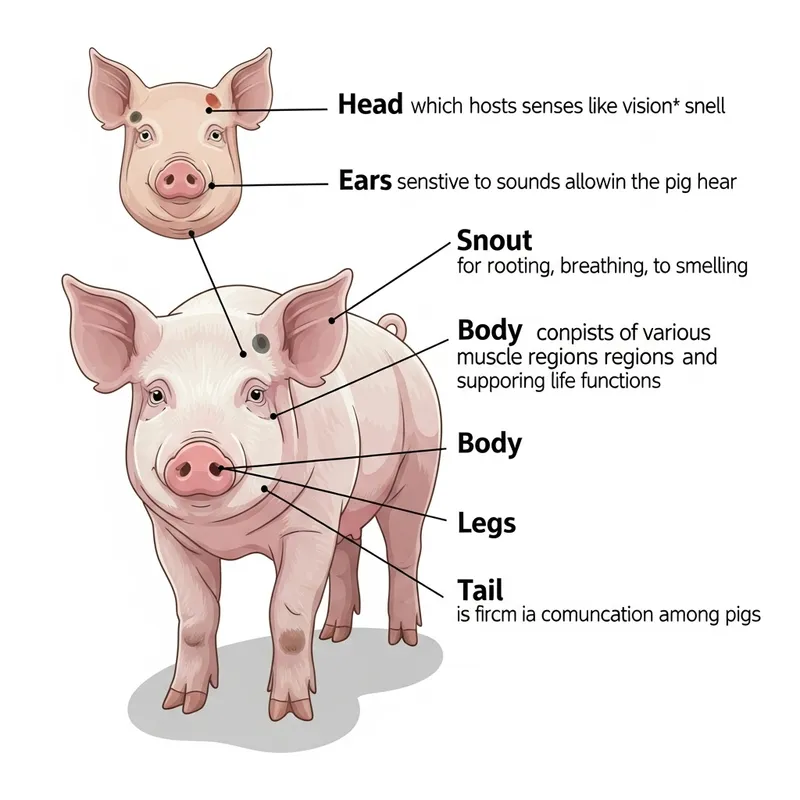 Swine Body Parts: Labeling, Descriptions & Functions