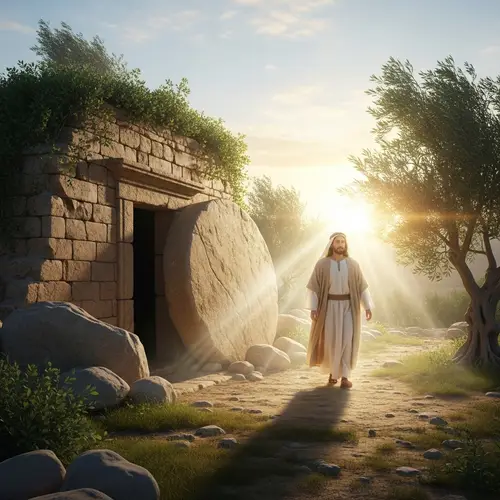Symbolic Depiction of Jesus Christ's Resurrection