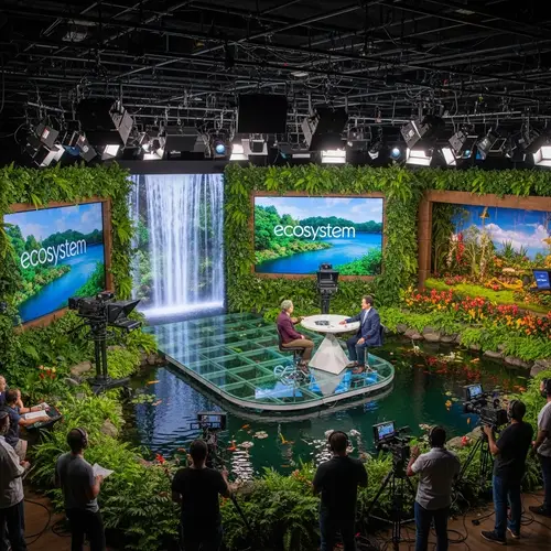 Ecosystem TV Studio: Nature and Technology Fusion