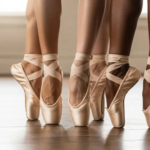 Elegant Ballerina Feet: A Dance Journey