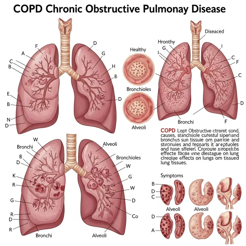 COPD Anatomy Chart: Understanding Lung Changes COPD Anatomy Chart: Understanding Lung Changes