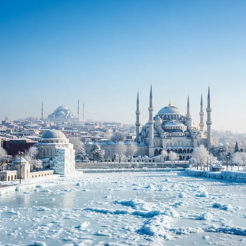 Istanbul in Ice Age: The Blue Mosque Unveiled