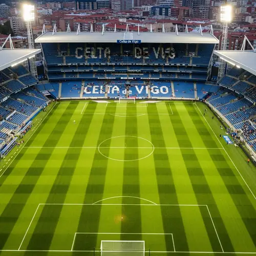 Vibrant Celta de Vigo Football Stadium | Spectators Await
