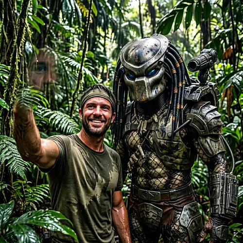 Epic Selfie with The Predator in Jungle