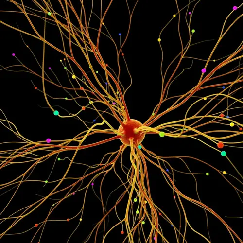 Surrealistic Tangled Nerve Endings Art