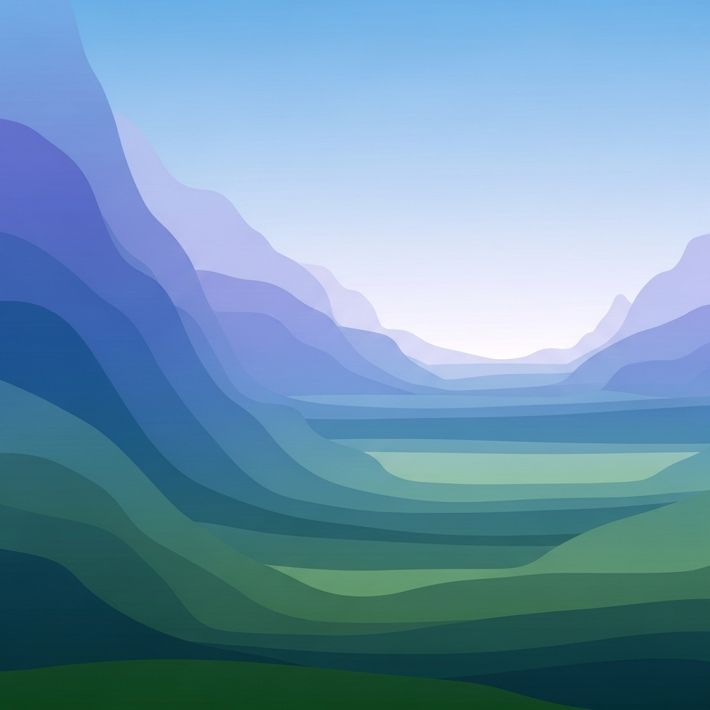 Endless Horizons: Abstract Landscape Painting | AI Art Generator