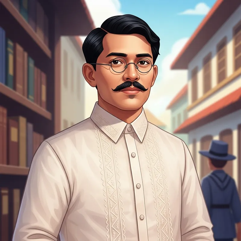 Jose Rizal Digital Art - Illustration of Filipino Historical Figure