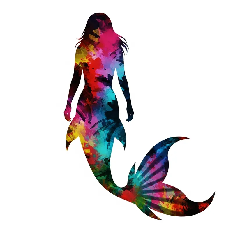 Abstract Mermaid Art: Fluid Beauty