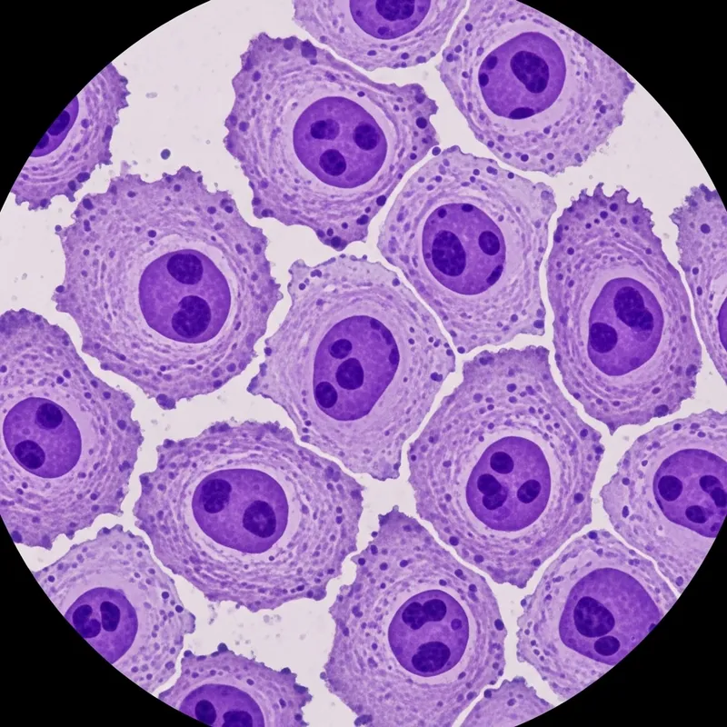 Irregular Cancer Cells: Up-Close Look Under Microscope